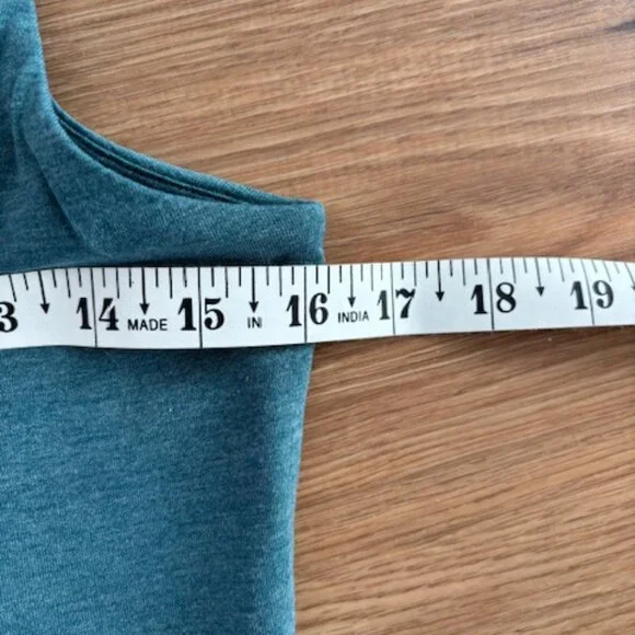 Halara U Neck Flowy Maxi Casual Tank Dress Jade Green NWT Small - Picture 5 of 7